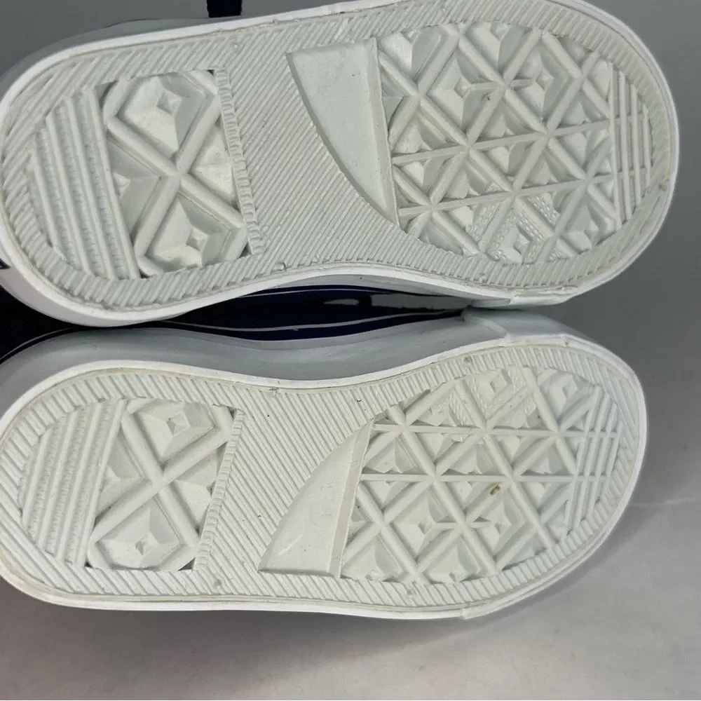 Gymsports Gymboree Slip On Sneaker Blue White Lace Up Size 5 Kids